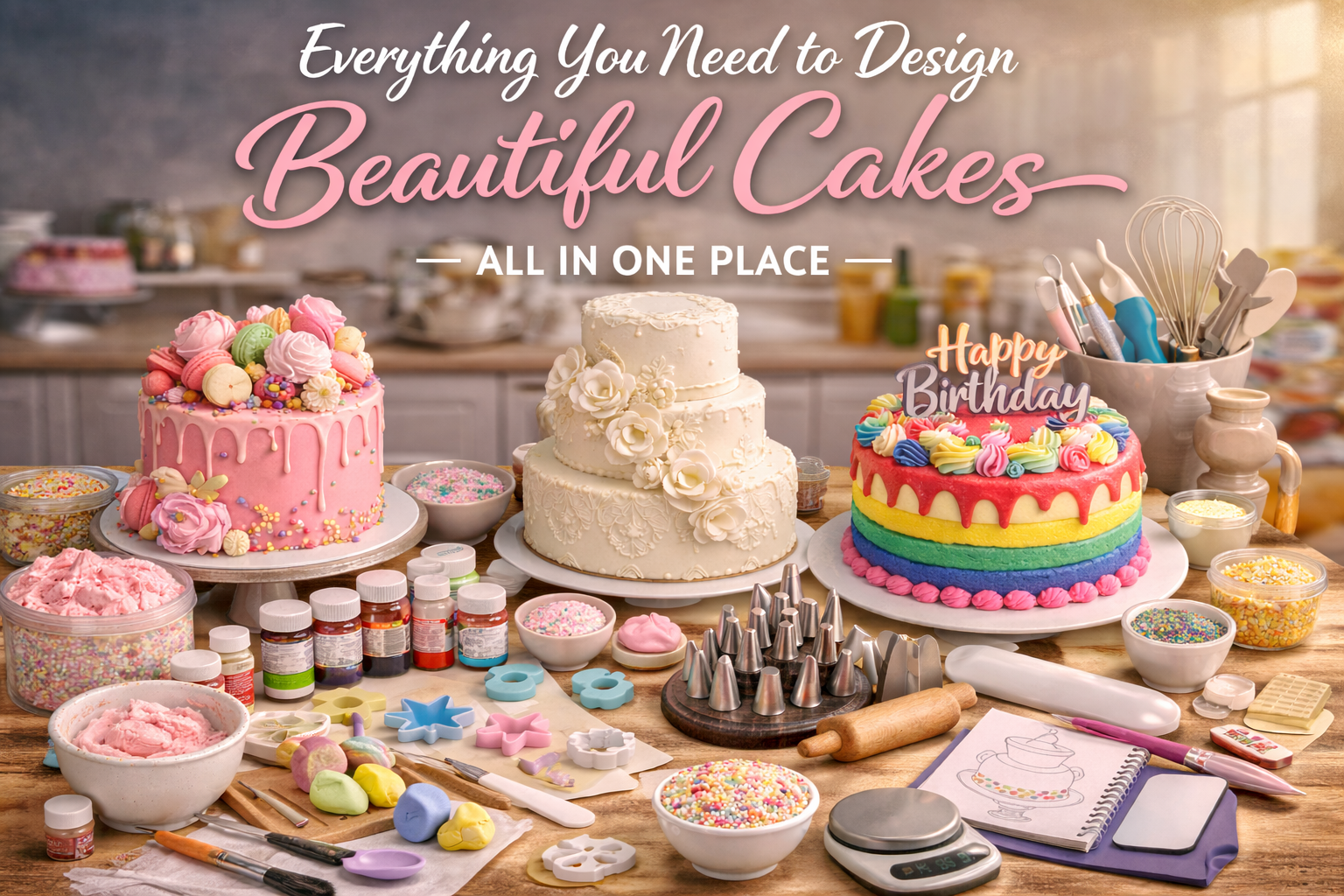 Cake decorating items