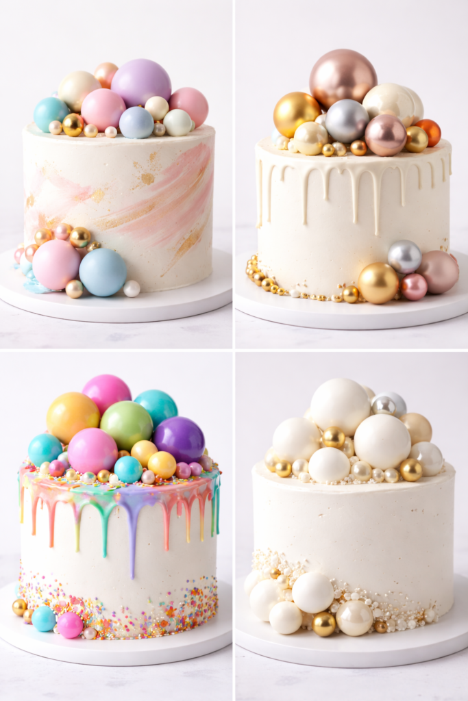 Cake faux balls