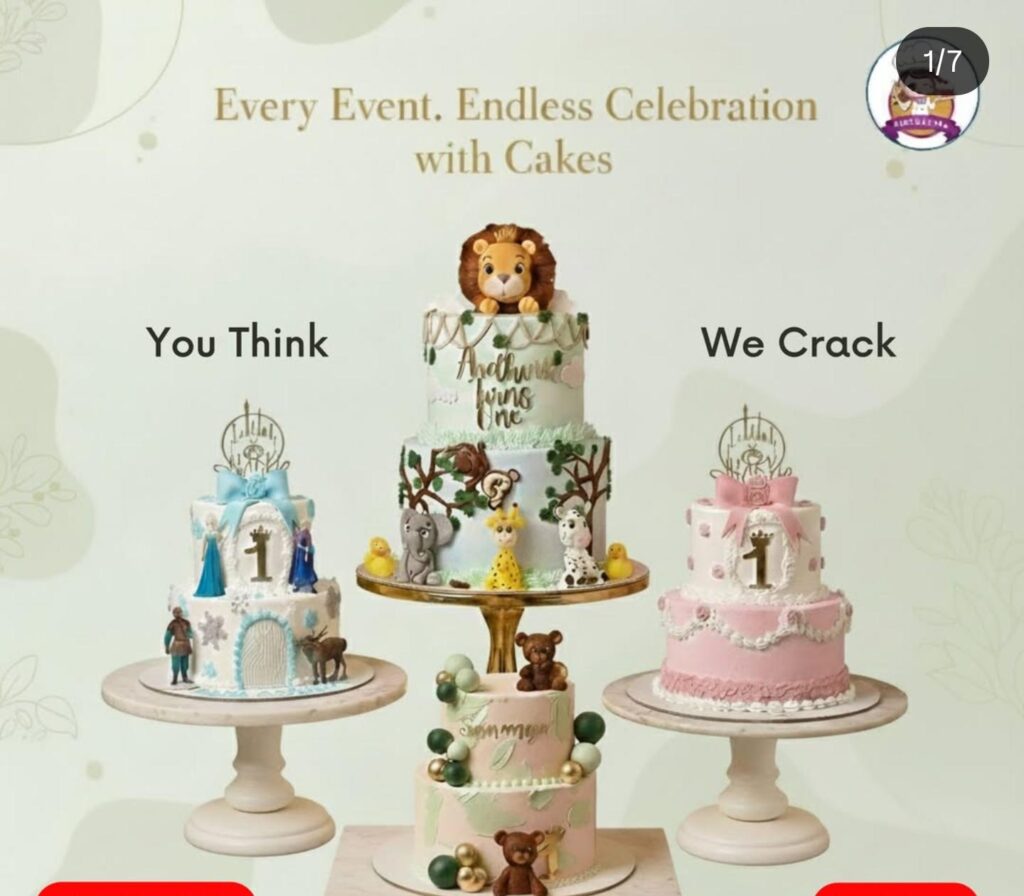 Birthday cake stand